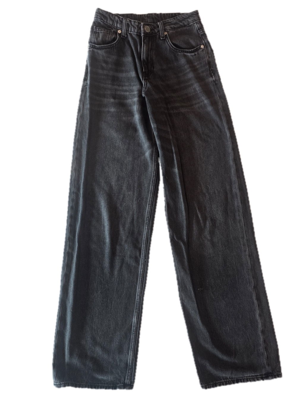 Zarra Z3D Juniors Wide Leg Jeans in Black Size XS